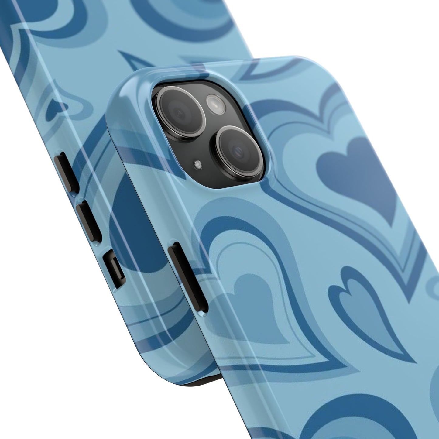 Blue Hearts Pattern Phone Case