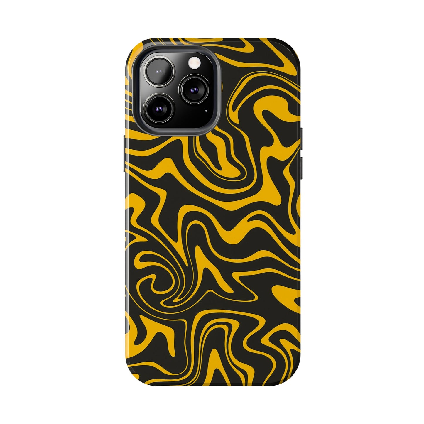 Black and Gold Mix Pattern Phone Case