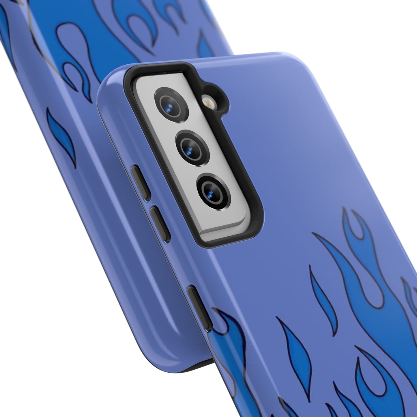 Blue Flames Pattern Phone Case