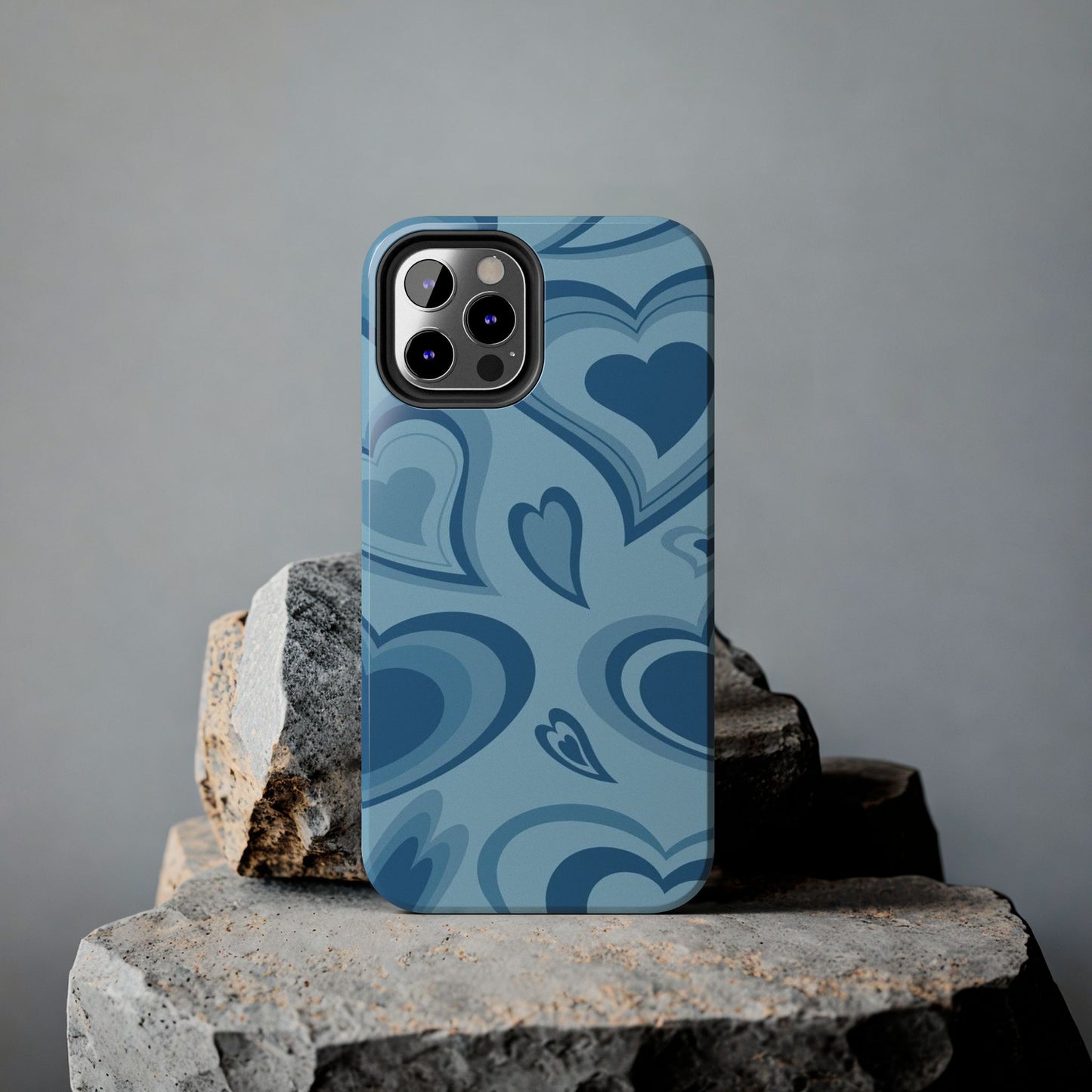 Blue Hearts Pattern Phone Case