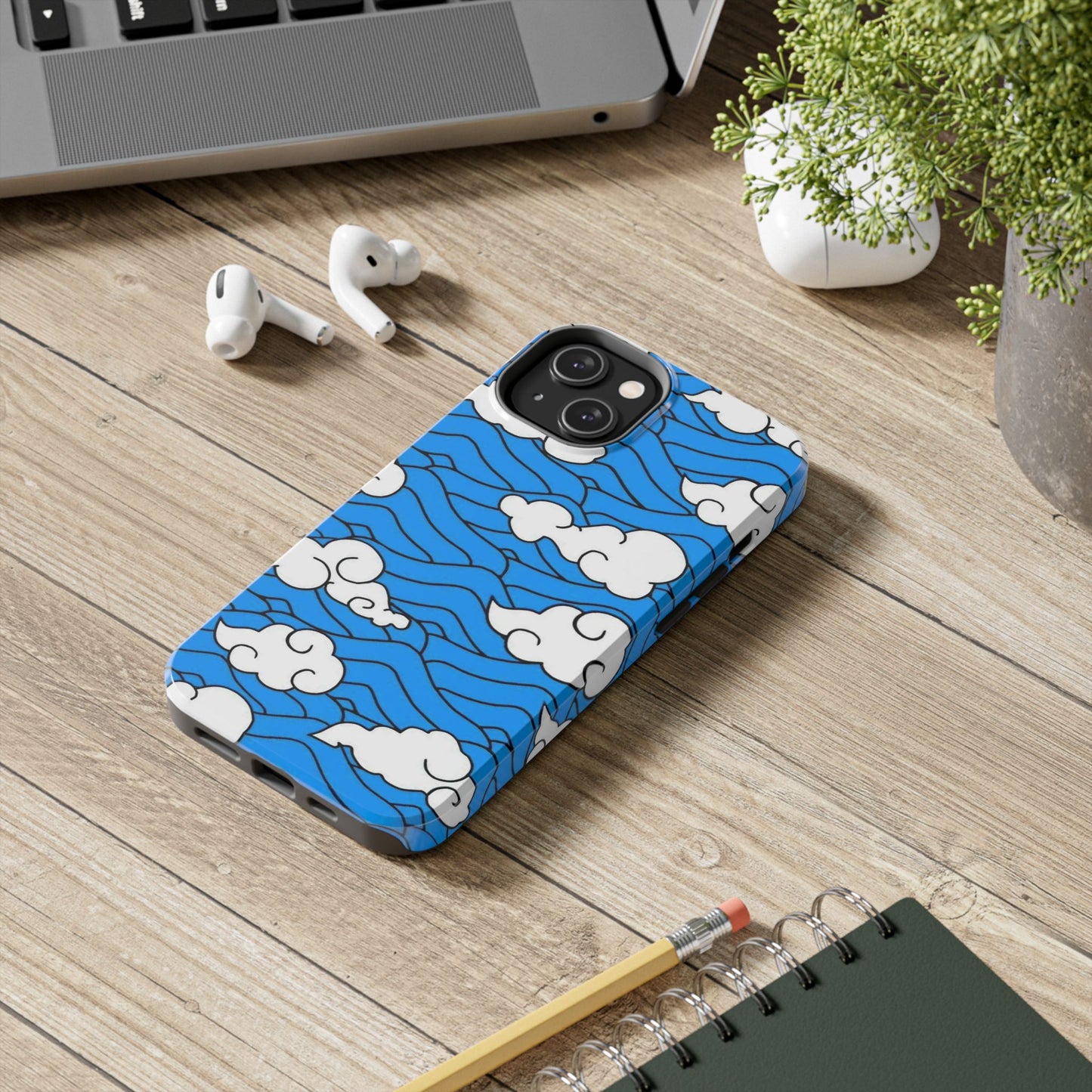 Cartoon Clouds Pattern Phone Case