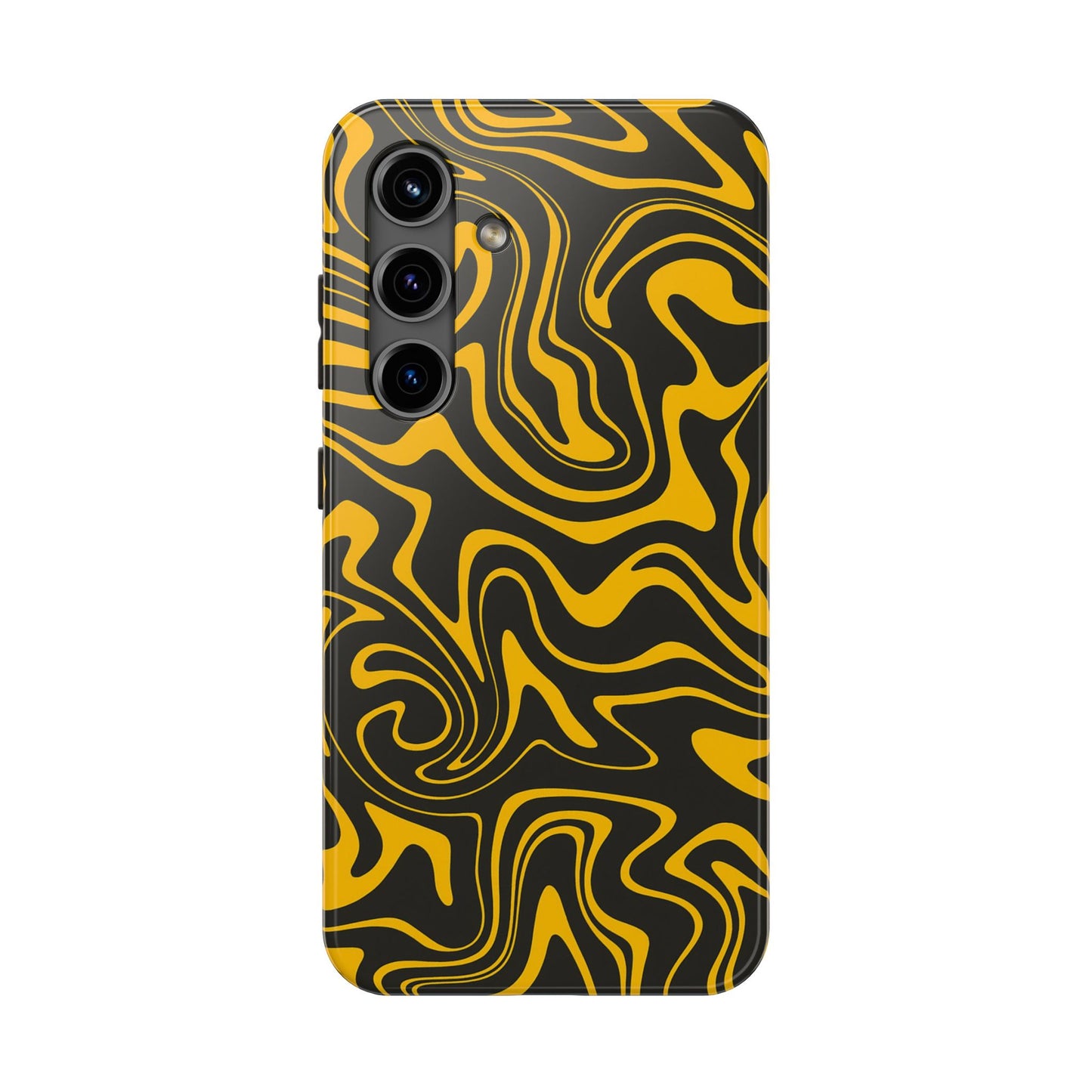 Black and Gold Mix Pattern Phone Case
