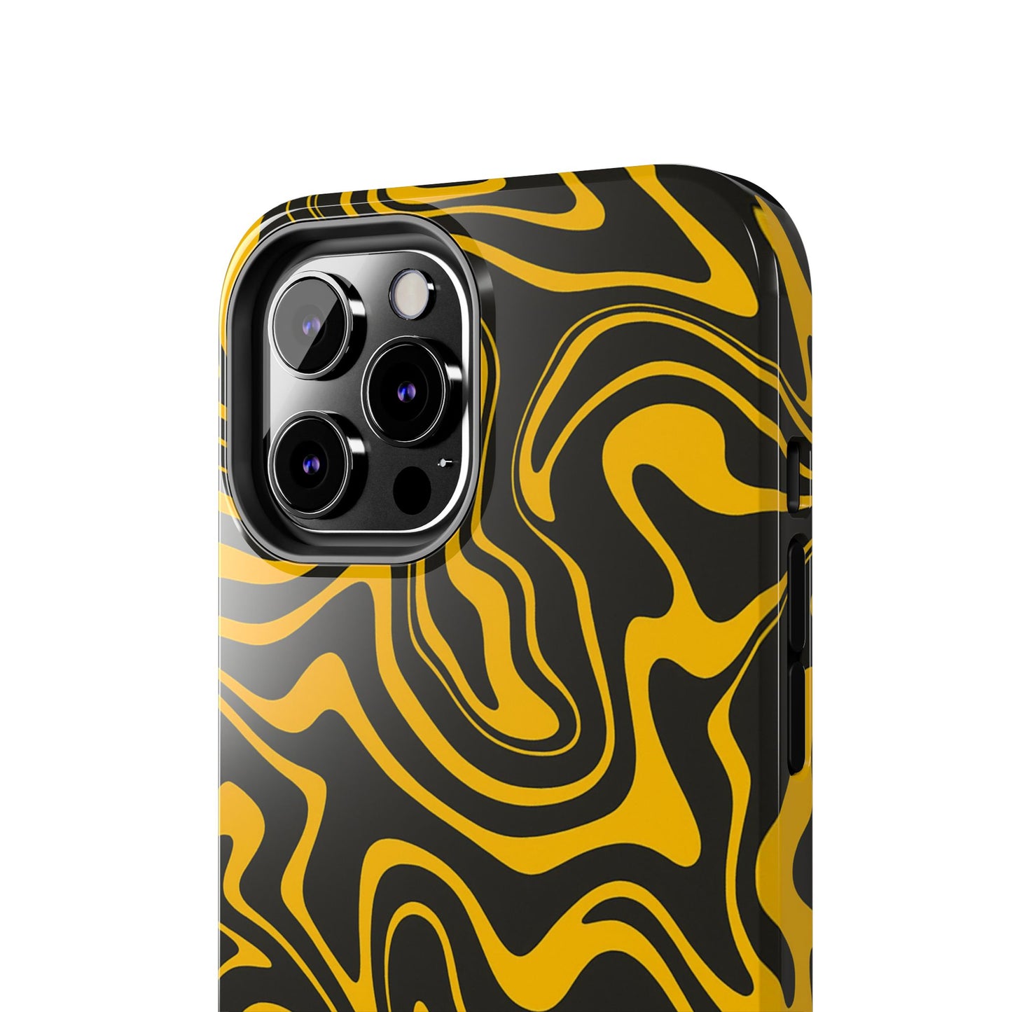Black and Gold Mix Pattern Phone Case