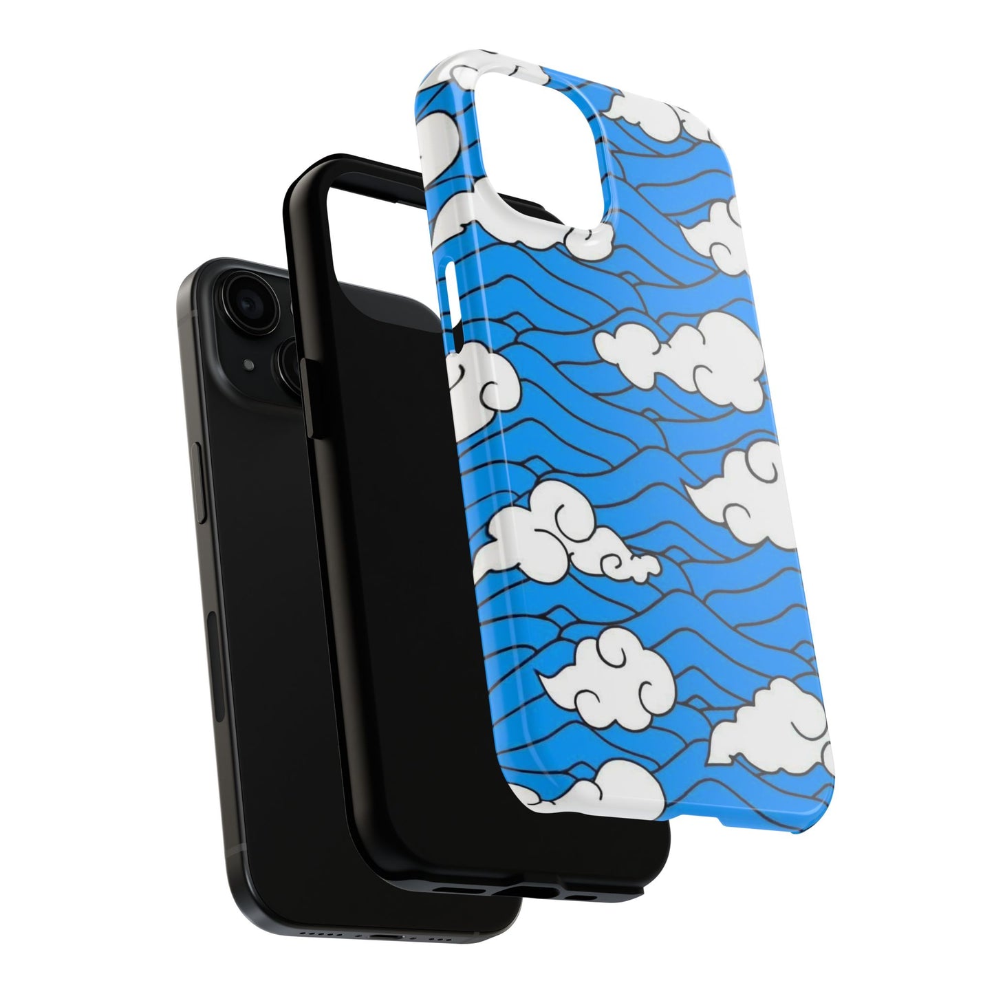 Cartoon Clouds Pattern Phone Case
