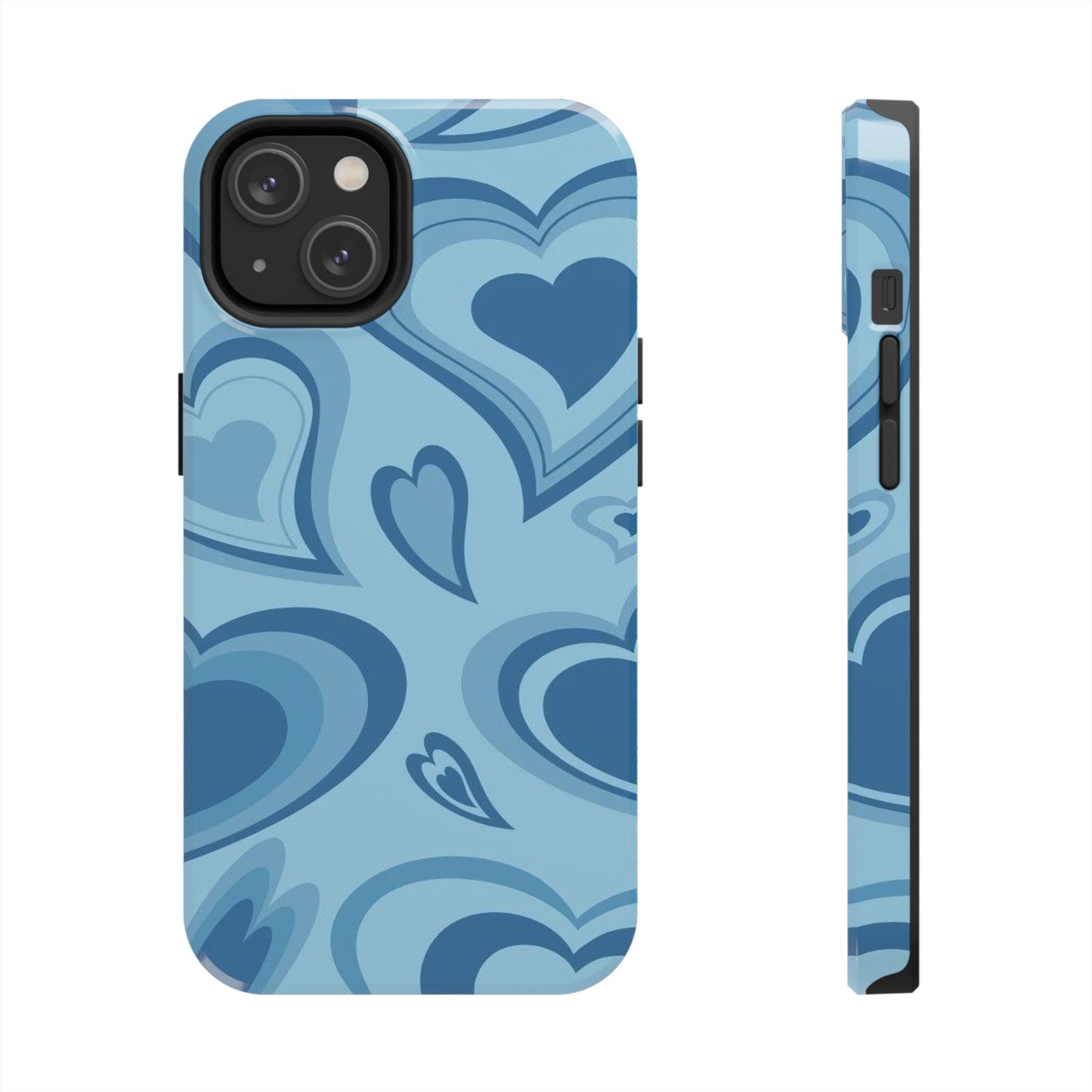 Blue Hearts Pattern Phone Case