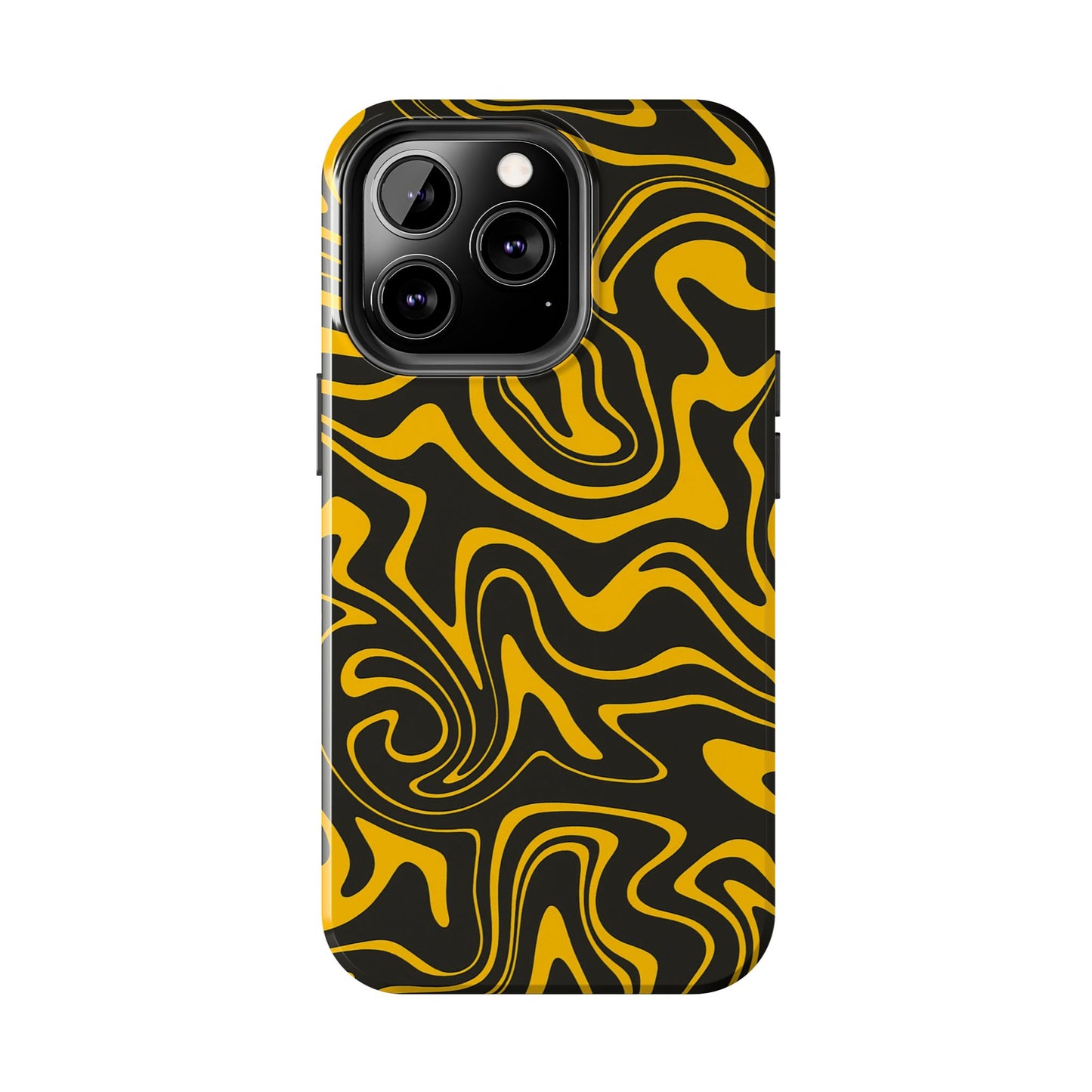 Black and Gold Mix Pattern Phone Case