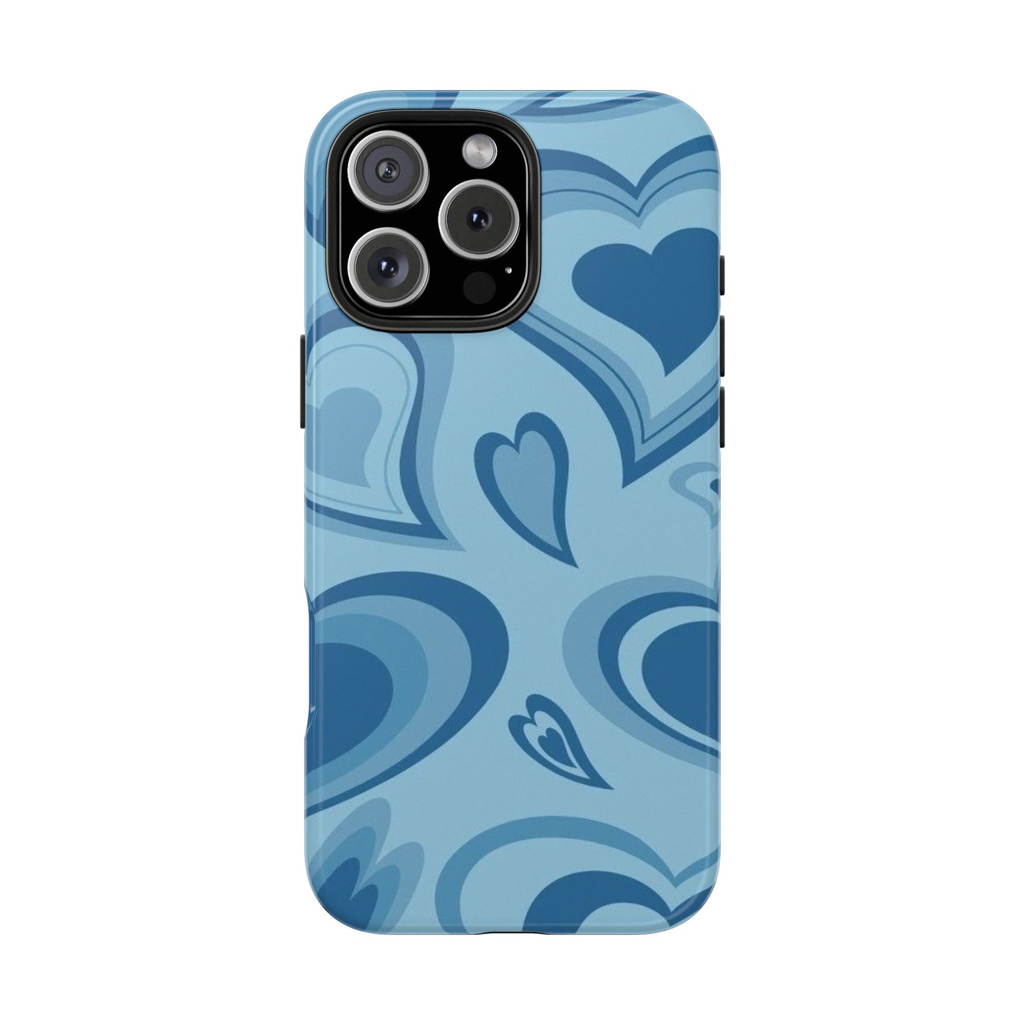 Blue Hearts Pattern Phone Case