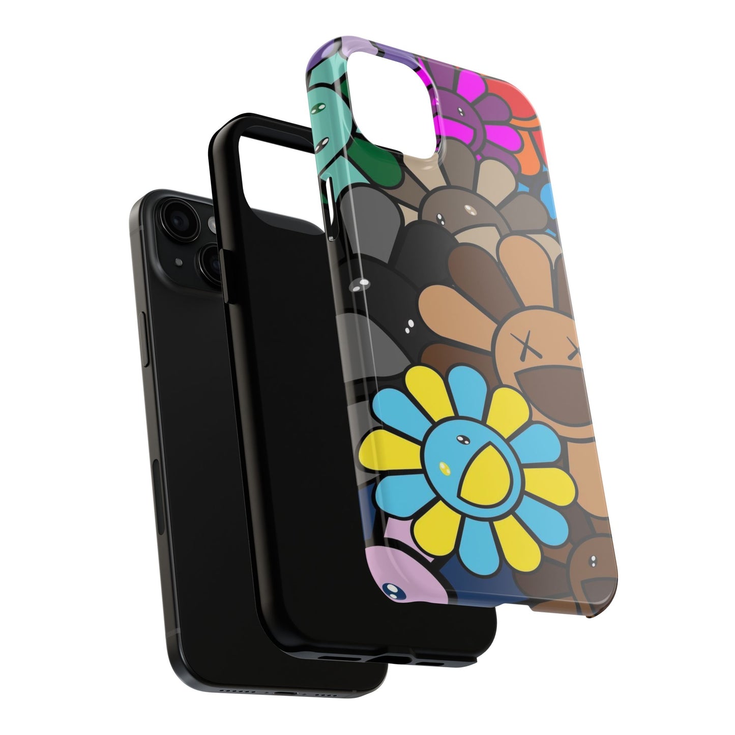 Rainbow Smiles Bloom Pattern Phone Case