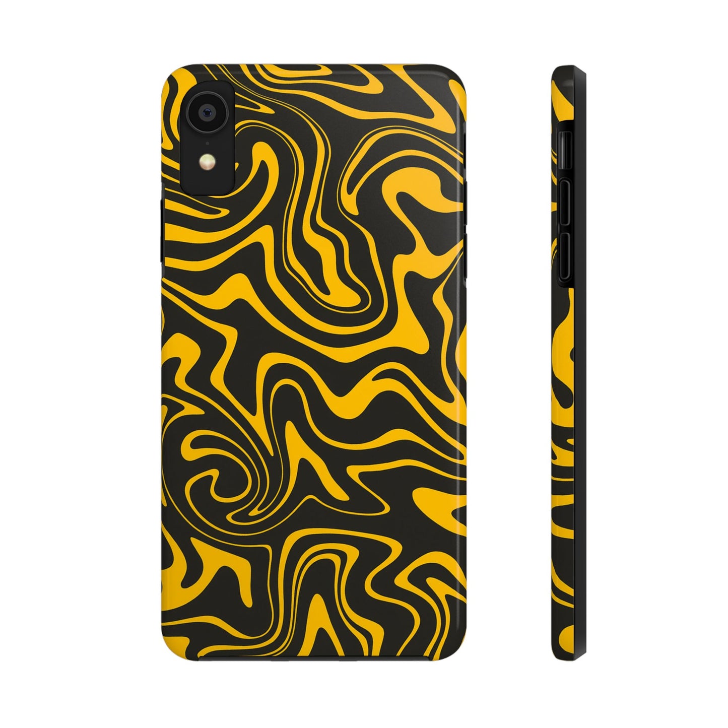 Black and Gold Mix Pattern Phone Case