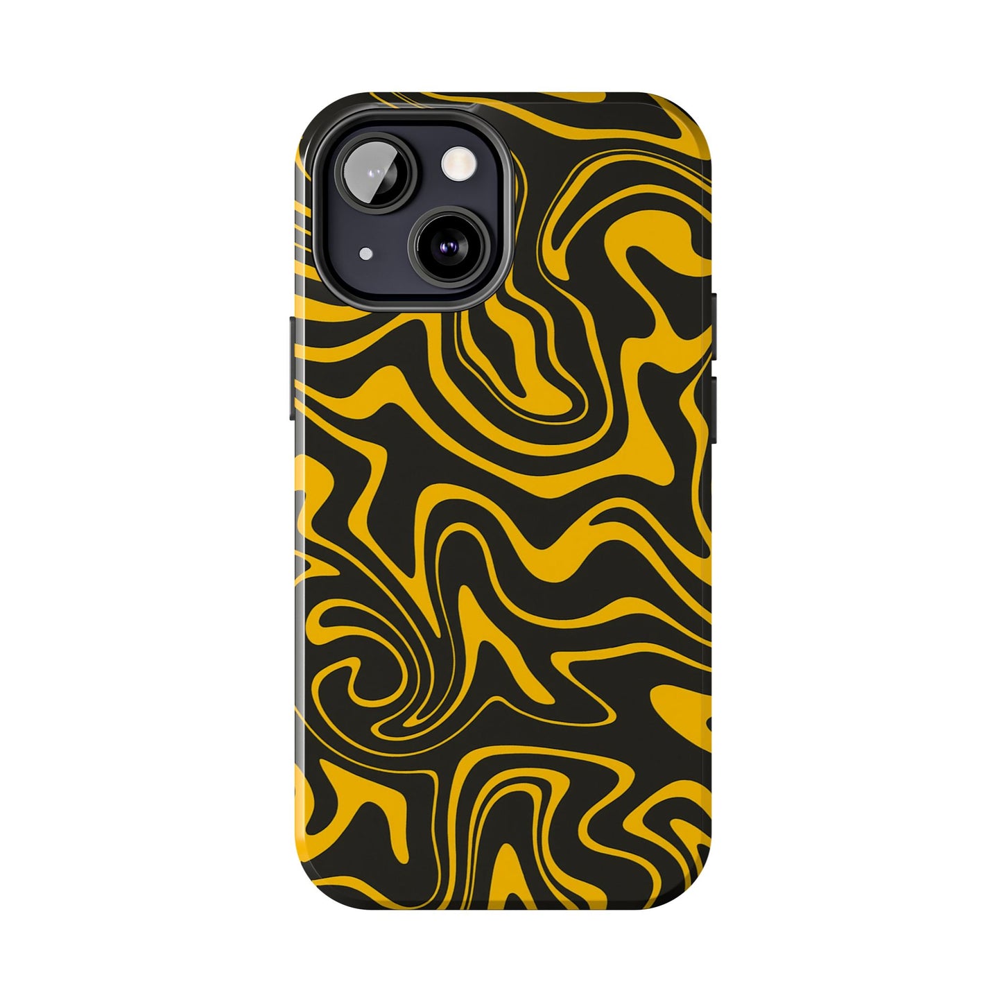 Black and Gold Mix Pattern Phone Case