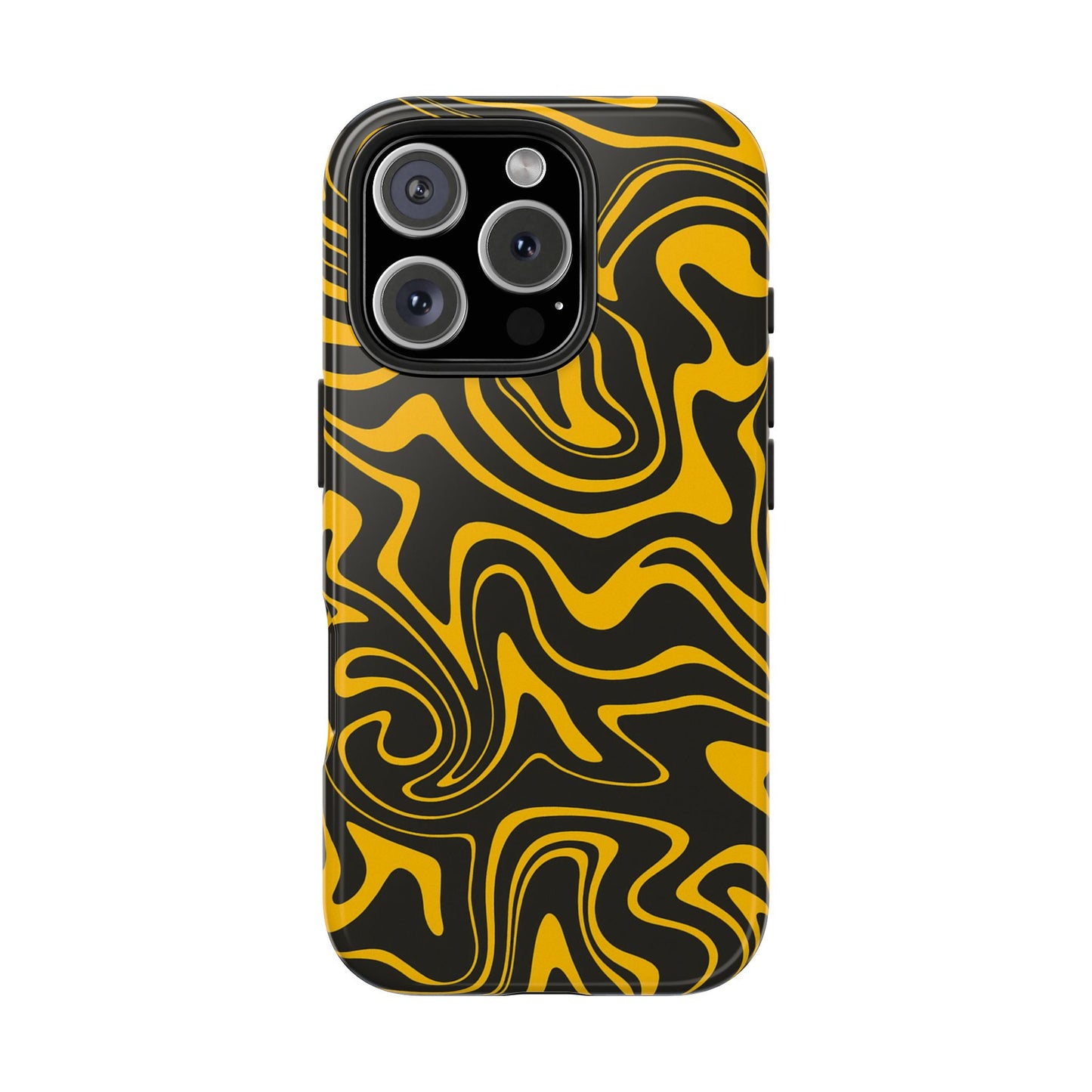 Black and Gold Mix Pattern Phone Case