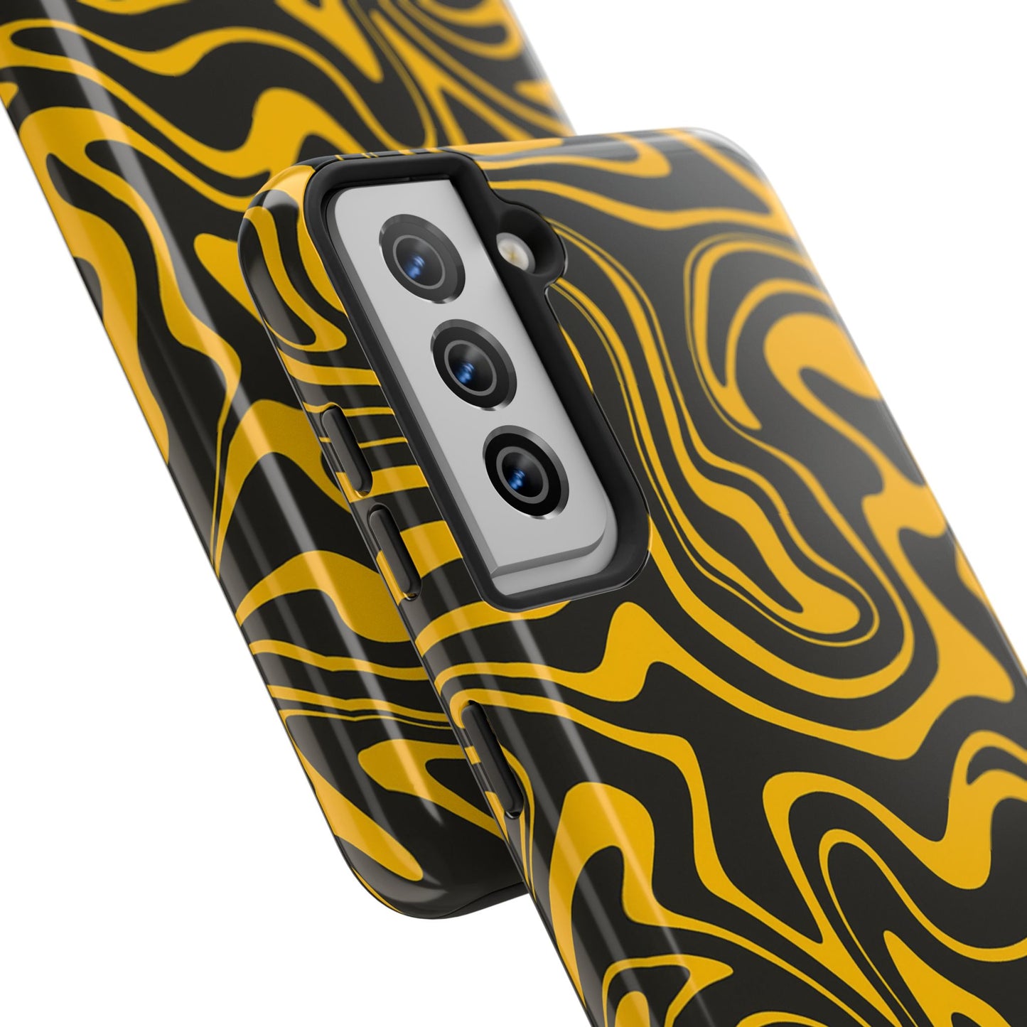 Black and Gold Mix Pattern Phone Case