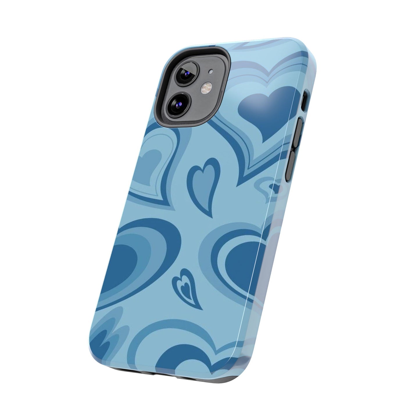 Blue Hearts Pattern Phone Case