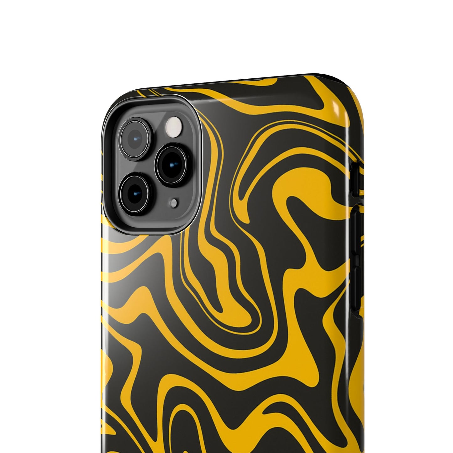 Black and Gold Mix Pattern Phone Case