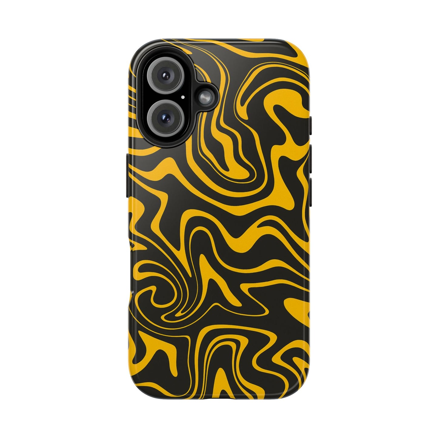 Black and Gold Mix Pattern Phone Case