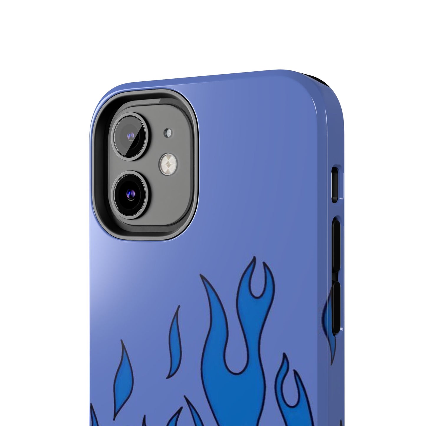 Blue Flames Pattern Phone Case