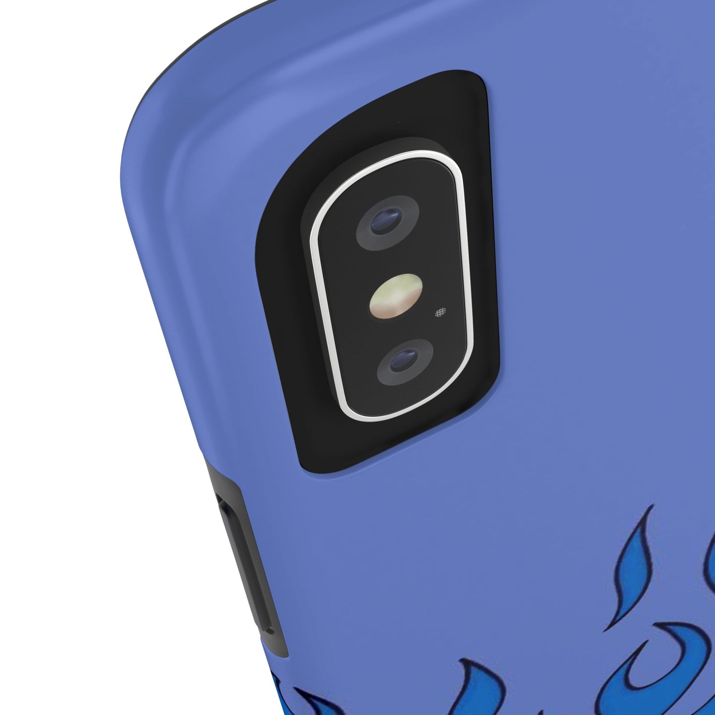 Blue Flames Pattern Phone Case