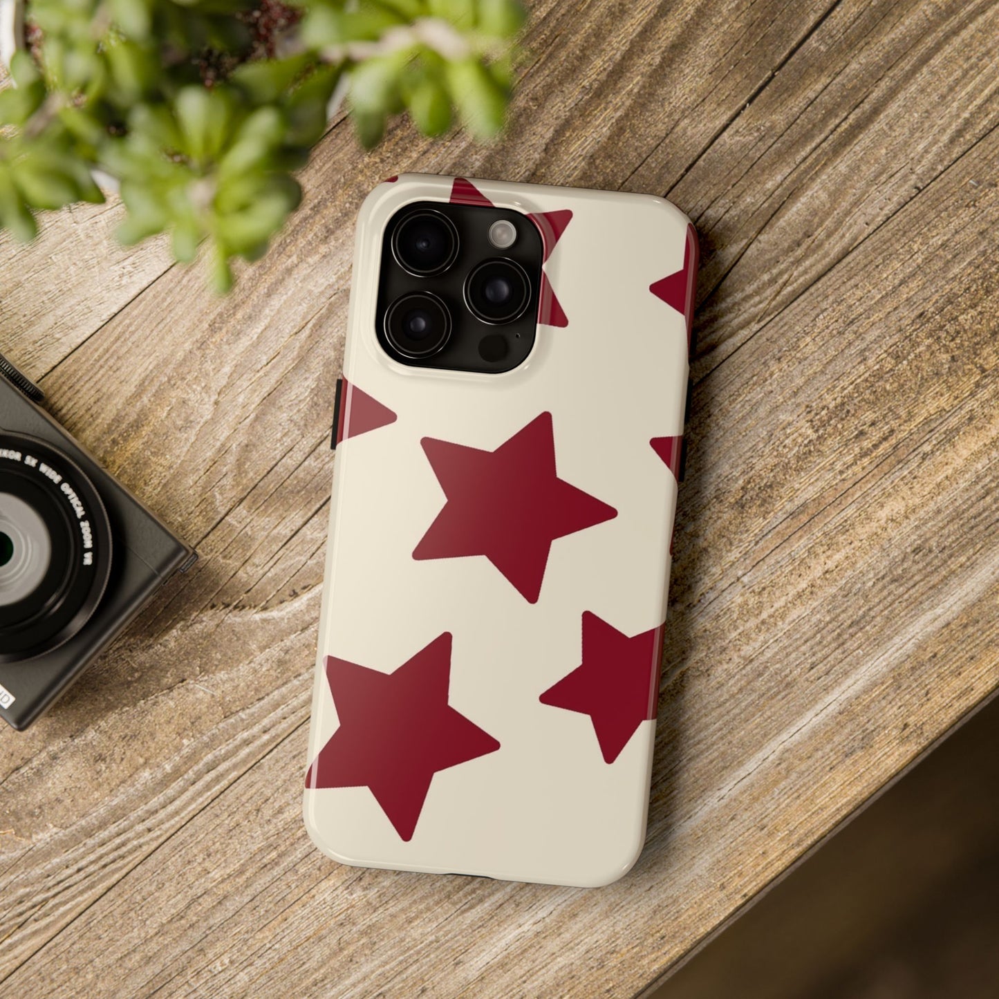 Stellar Red Pattern Phone Case