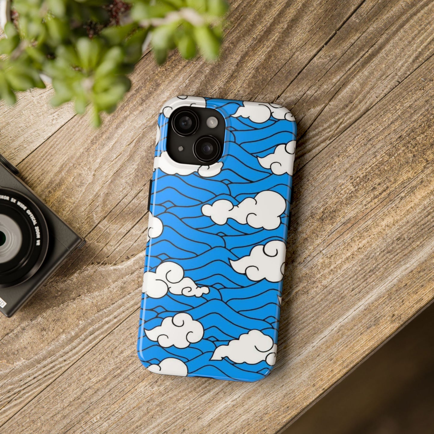 Cartoon Clouds Pattern Phone Case