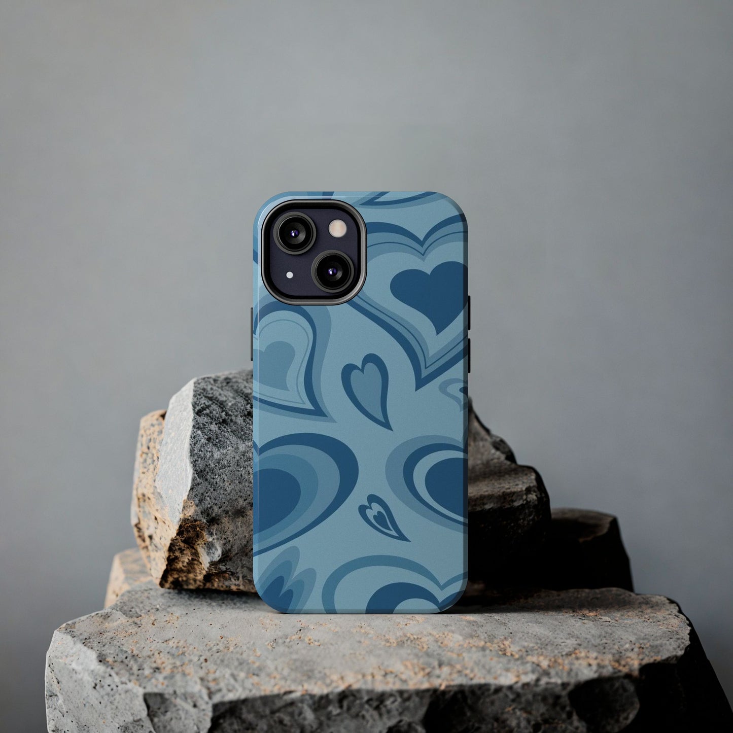Blue Hearts Pattern Phone Case