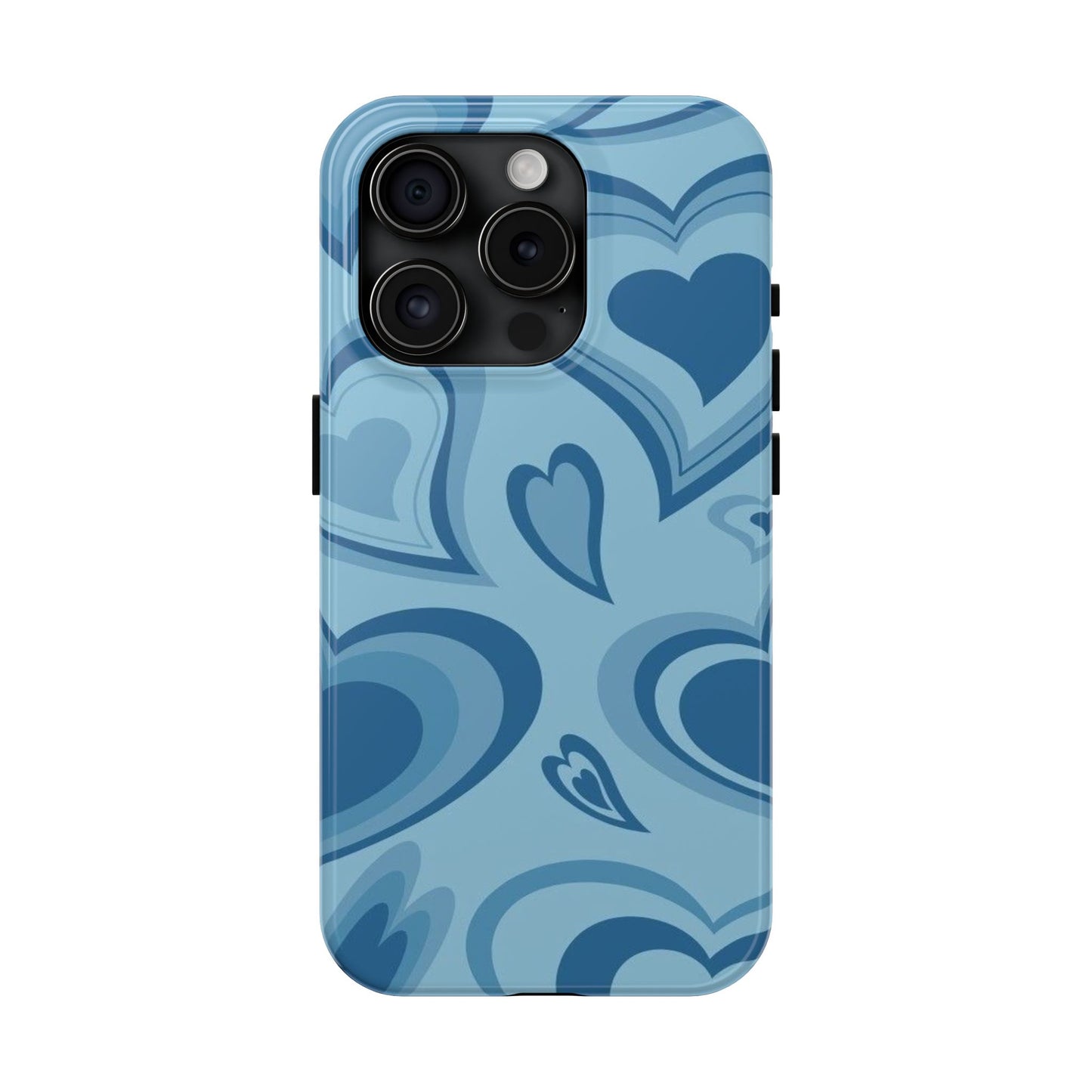 Blue Hearts Pattern Phone Case
