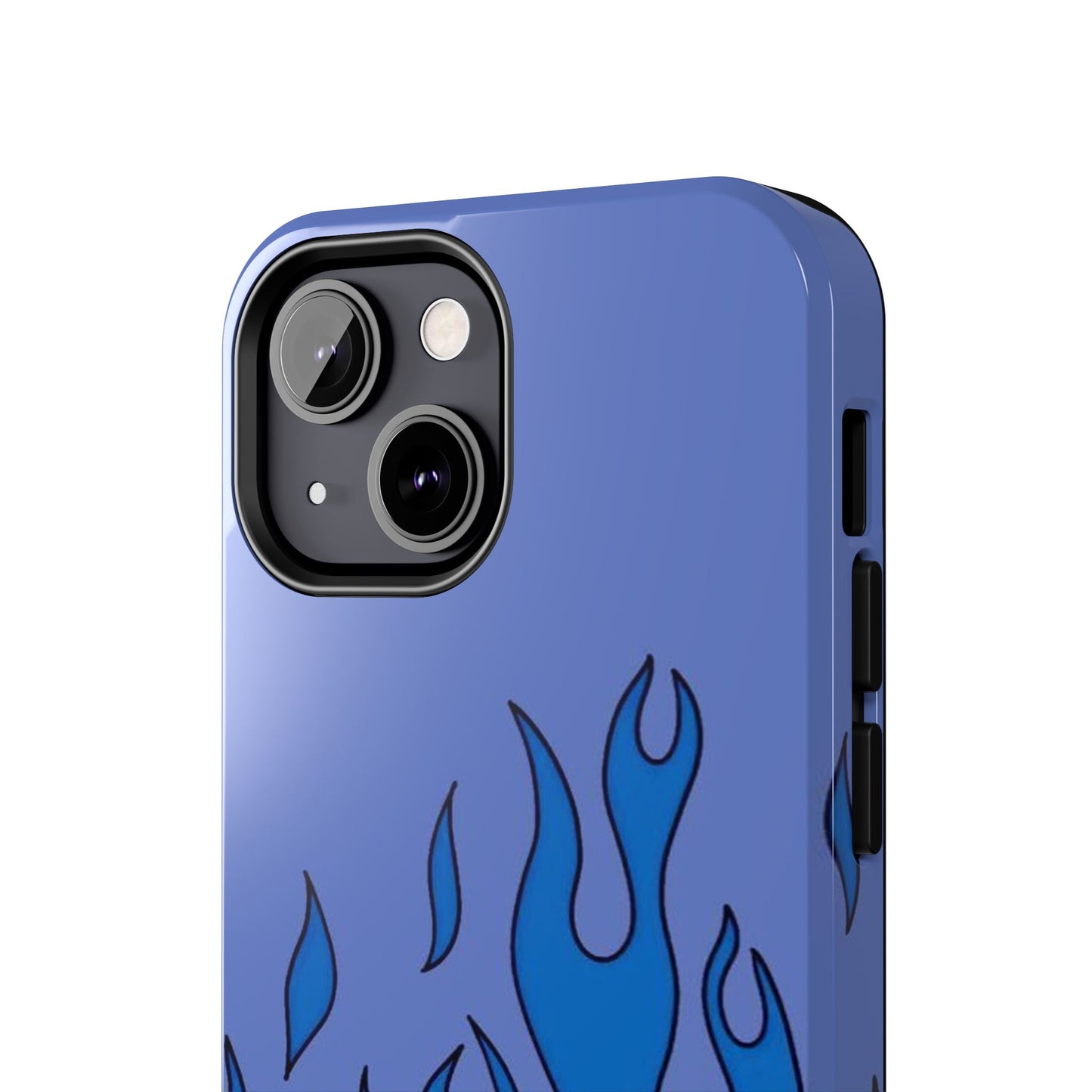 Blue Flames Pattern Phone Case