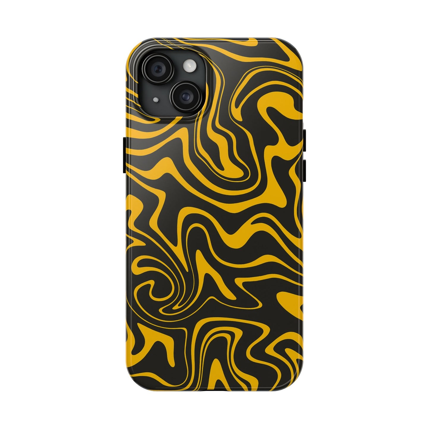 Black and Gold Mix Pattern Phone Case