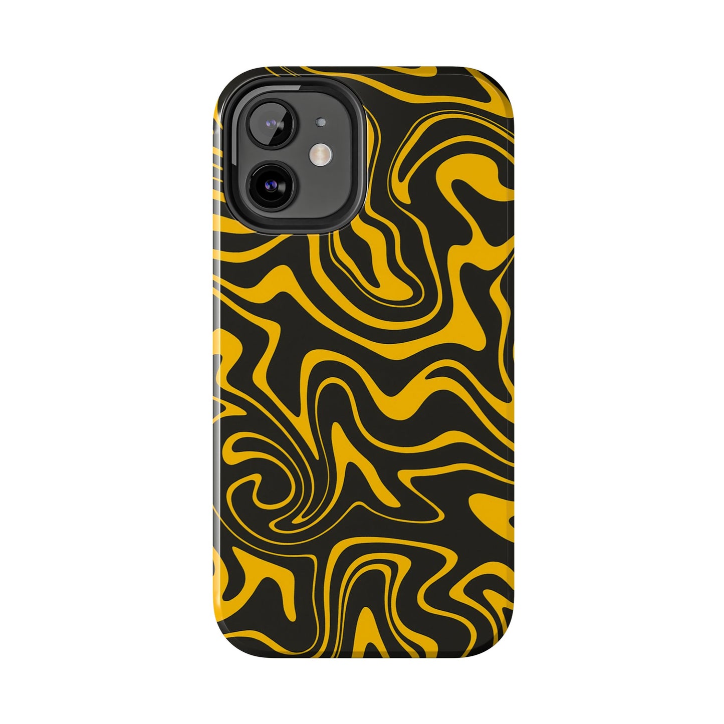 Black and Gold Mix Pattern Phone Case