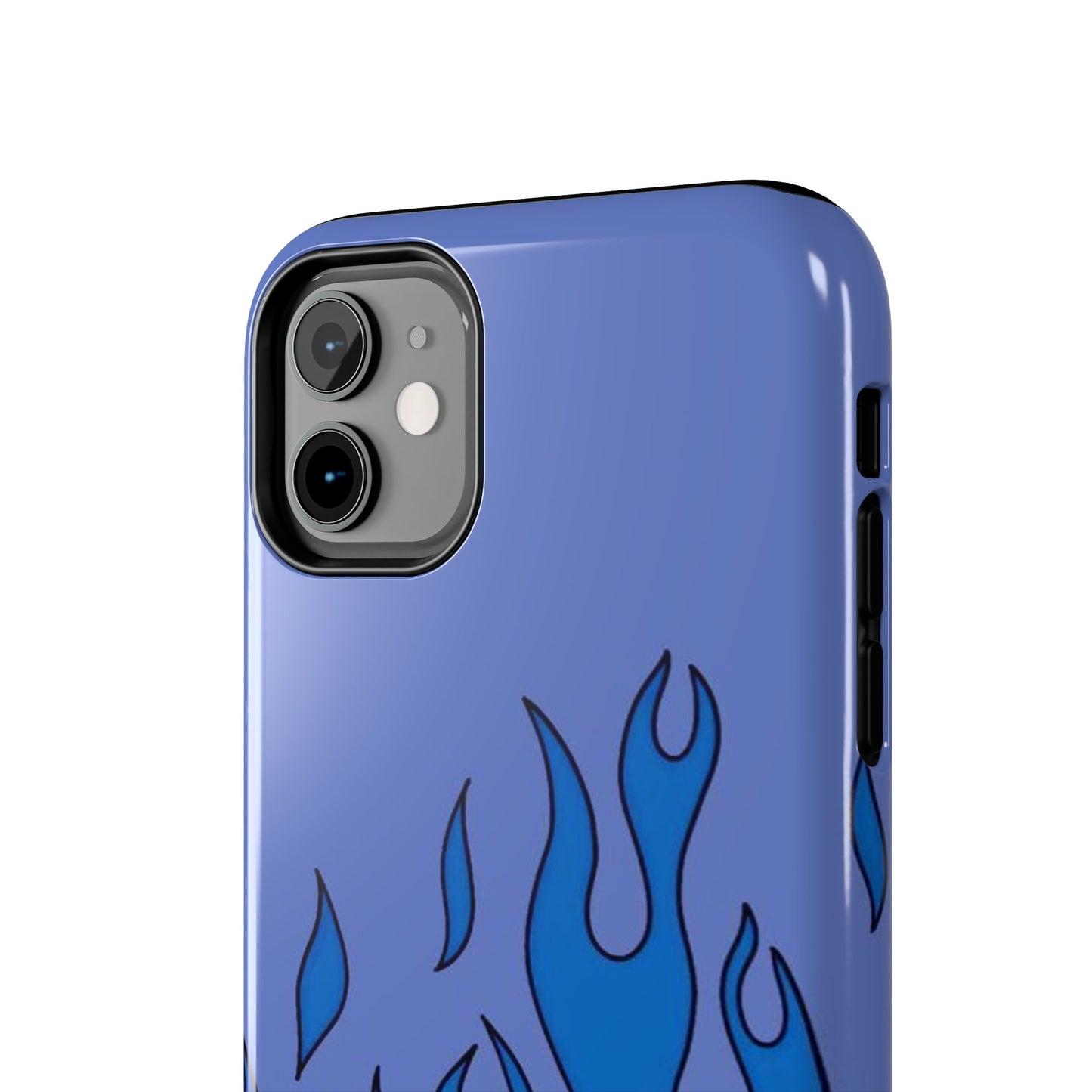Blue Flames Pattern Phone Case