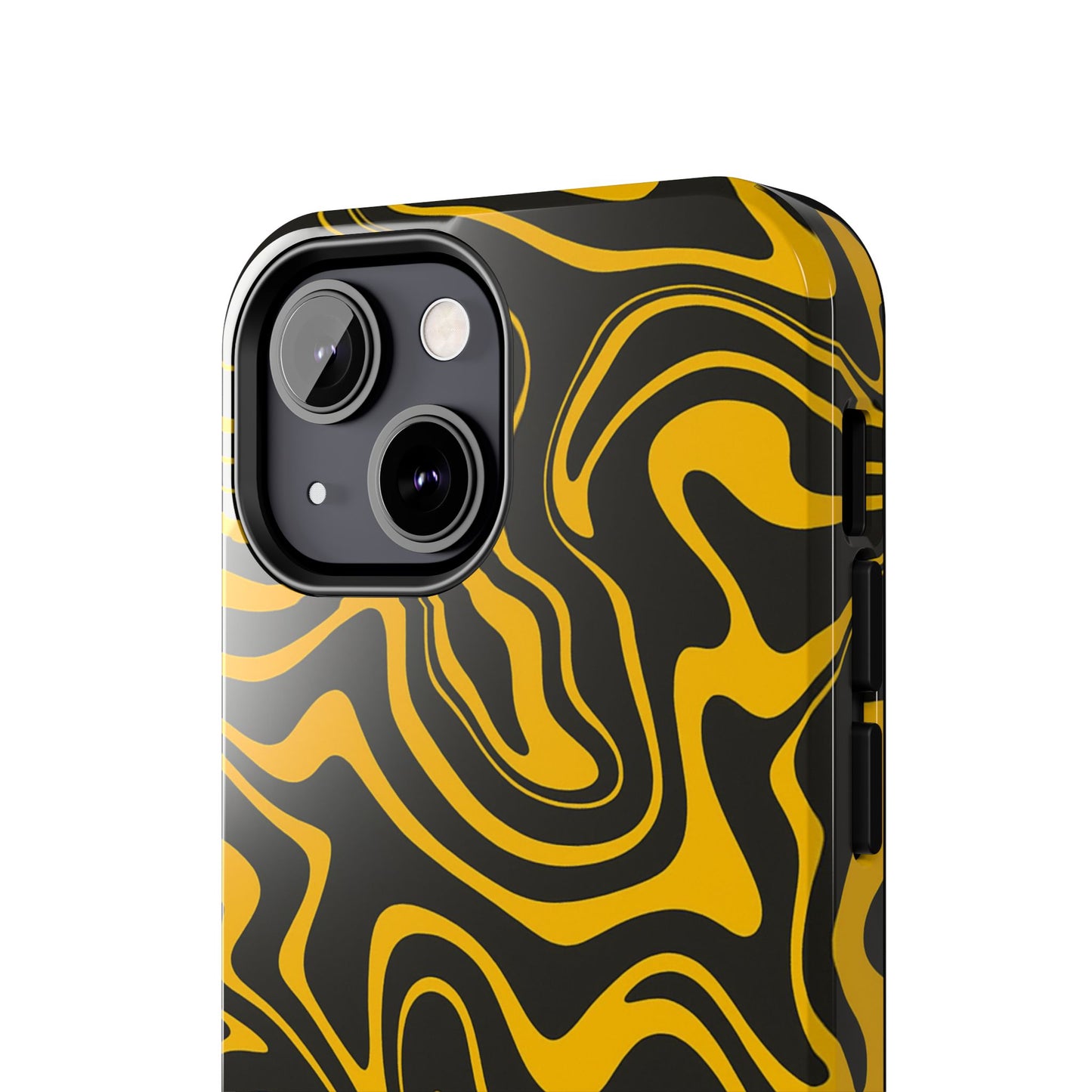 Black and Gold Mix Pattern Phone Case