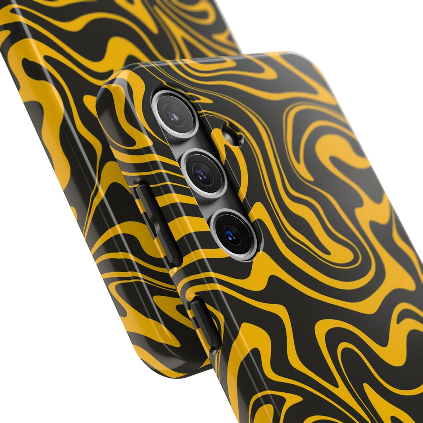 Black and Gold Mix Pattern Phone Case