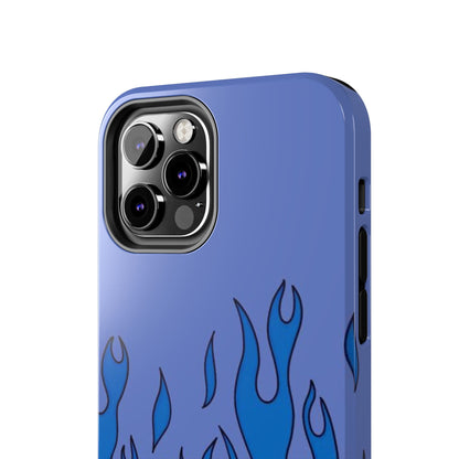 Blue Flames Pattern Phone Case