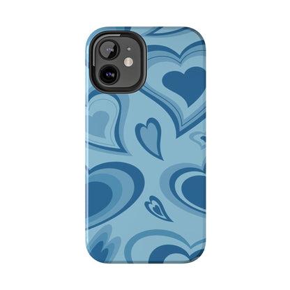 Blue Hearts Pattern Phone Case
