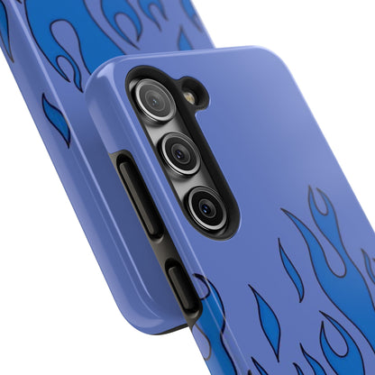 Blue Flames Pattern Phone Case
