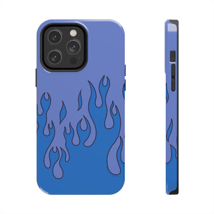 Blue Flames Pattern Phone Case