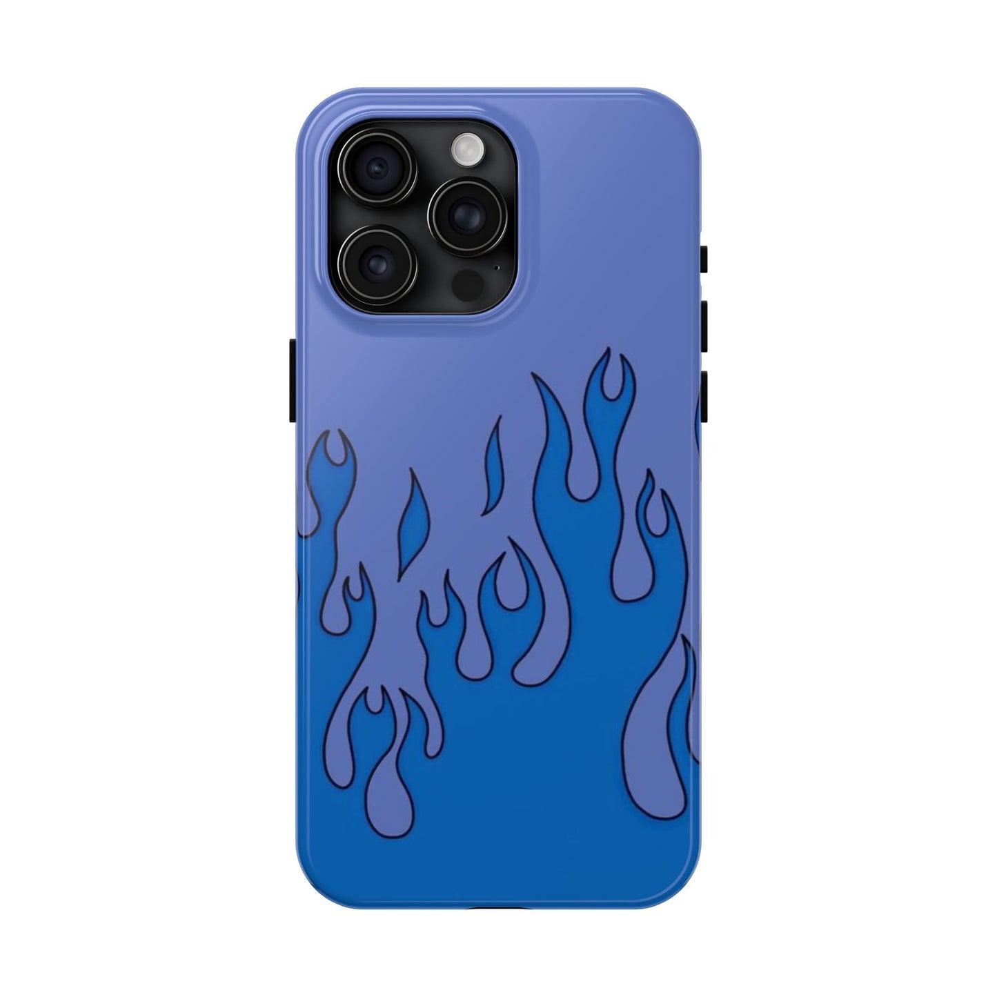 Blue Flames Pattern Phone Case