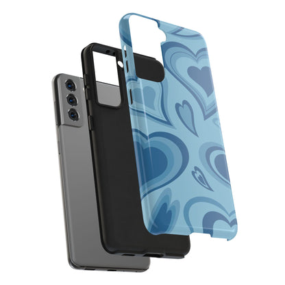 Blue Hearts Pattern Phone Case