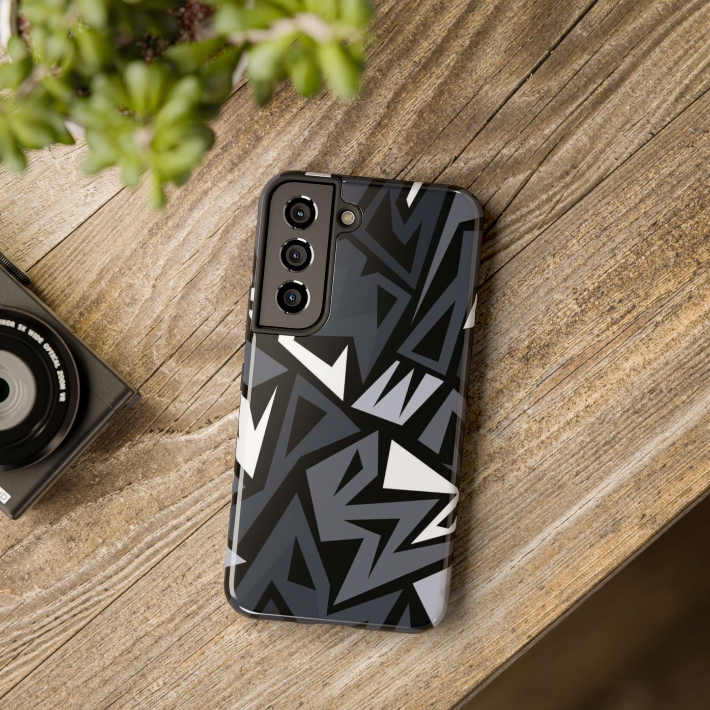 Abstract Black Pattern Phone Case