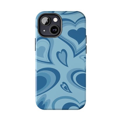 Blue Hearts Pattern Phone Case