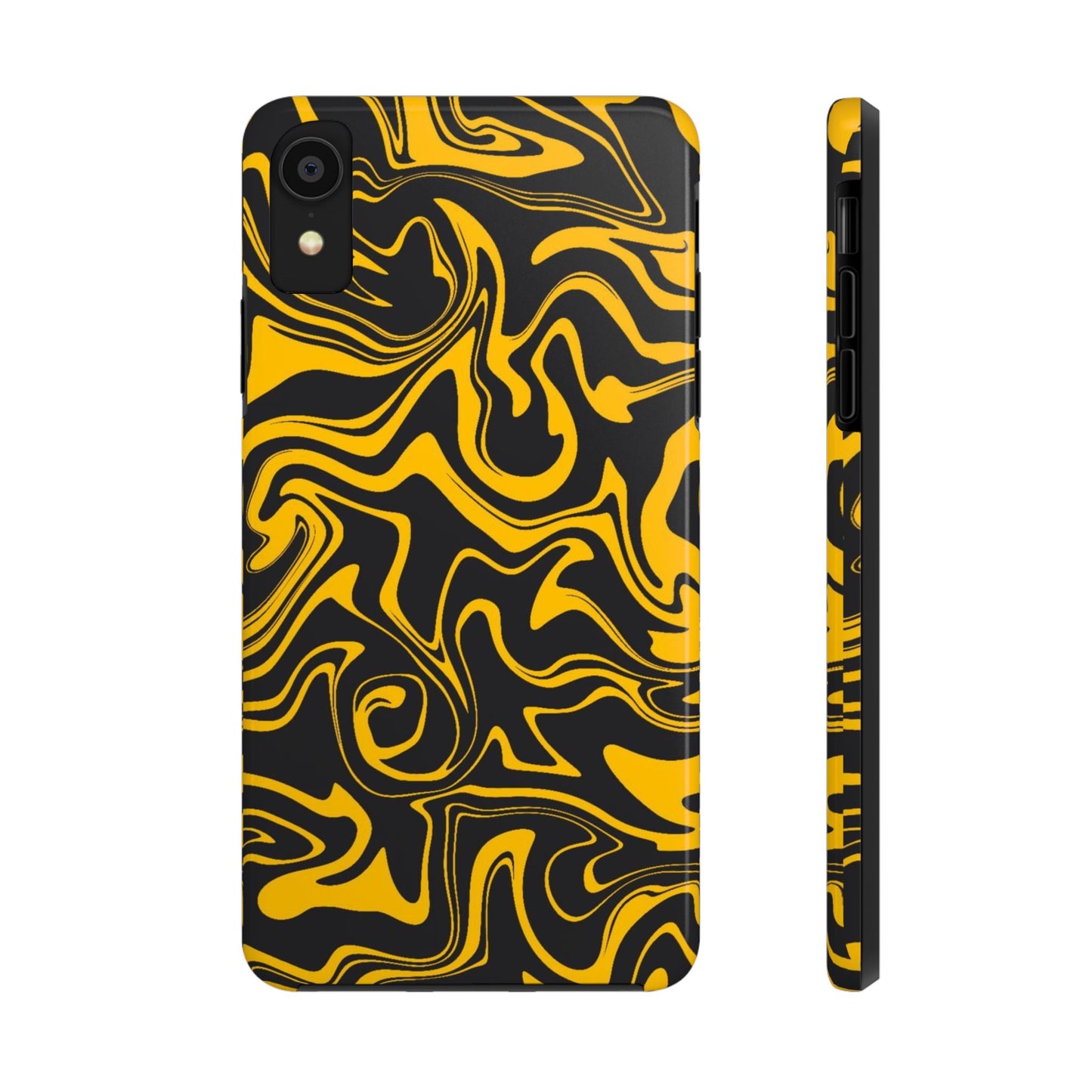 Black and Gold Mix Pattern Phone Case