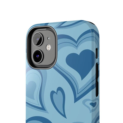 Blue Hearts Pattern Phone Case