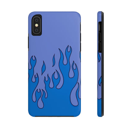 Blue Flames Pattern Phone Case