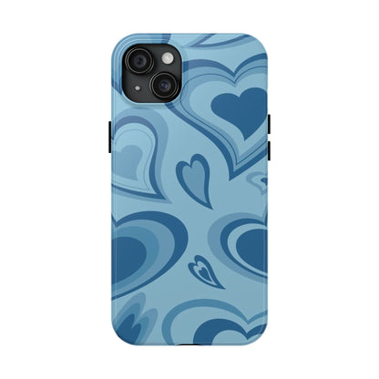 Blue Hearts Pattern Phone Case