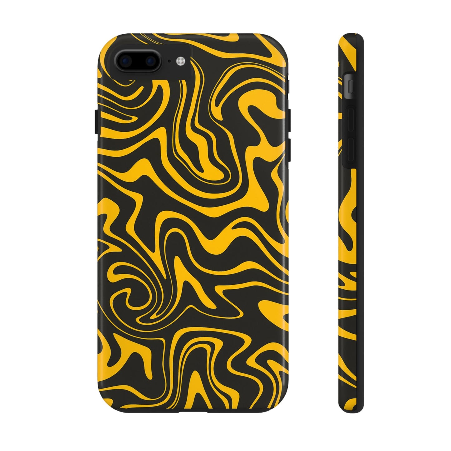 Black and Gold Mix Pattern Phone Case