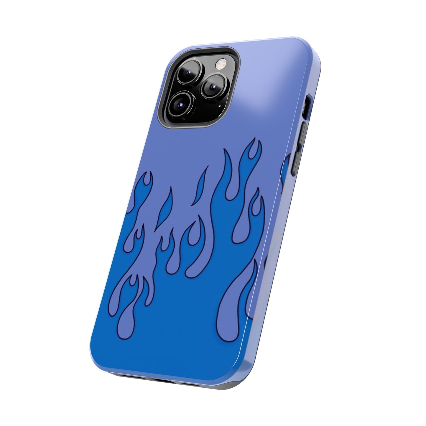 Blue Flames Pattern Phone Case