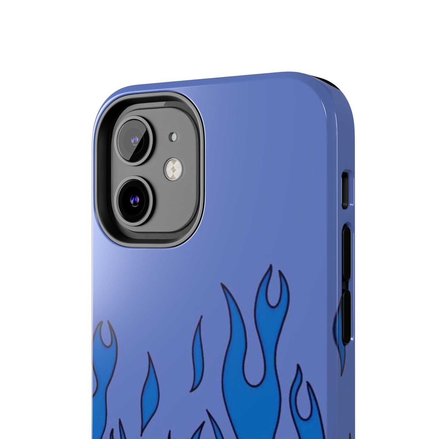 Blue Flames Pattern Phone Case