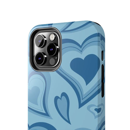 Blue Hearts Pattern Phone Case