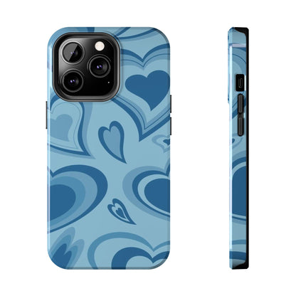 Blue Hearts Pattern Phone Case