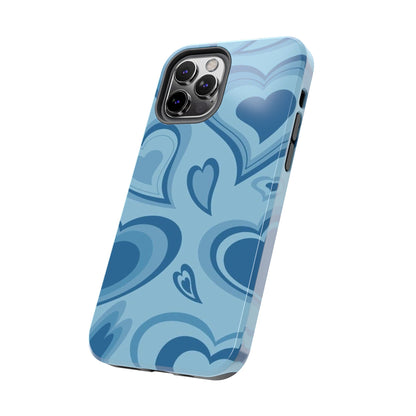 Blue Hearts Pattern Phone Case