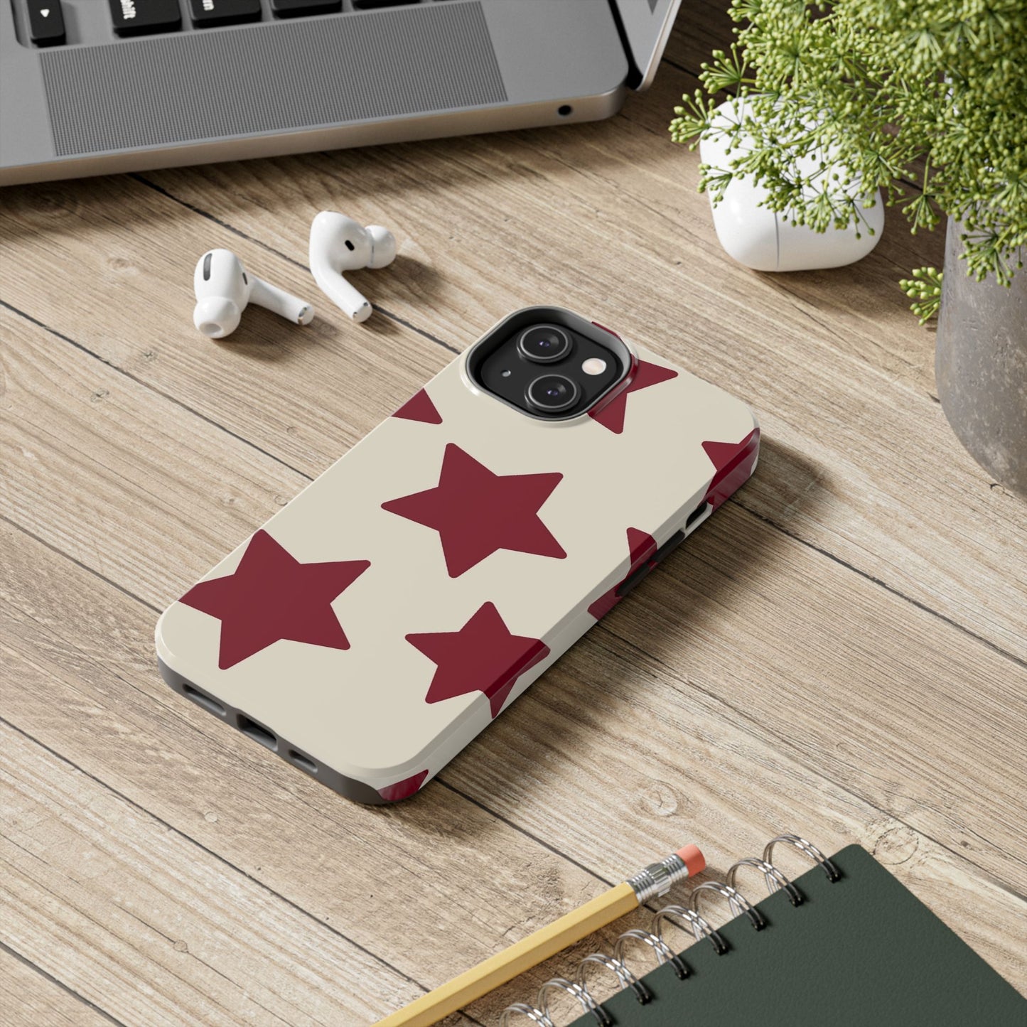 Stellar Red Pattern Phone Case